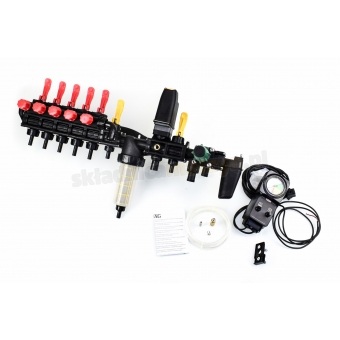 Zestaw, Sterownik +Rozdzielacz elektryczny opryskiwacza polowego , GEOLINE/ARAG/AGROPLAST  5 sekcji